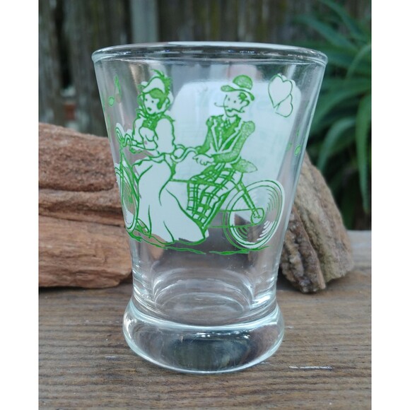 Vintage Classics Folk Song Themed Shot Glass Set, 4 Retro Cocktail Glasses - Picture 7 of 16